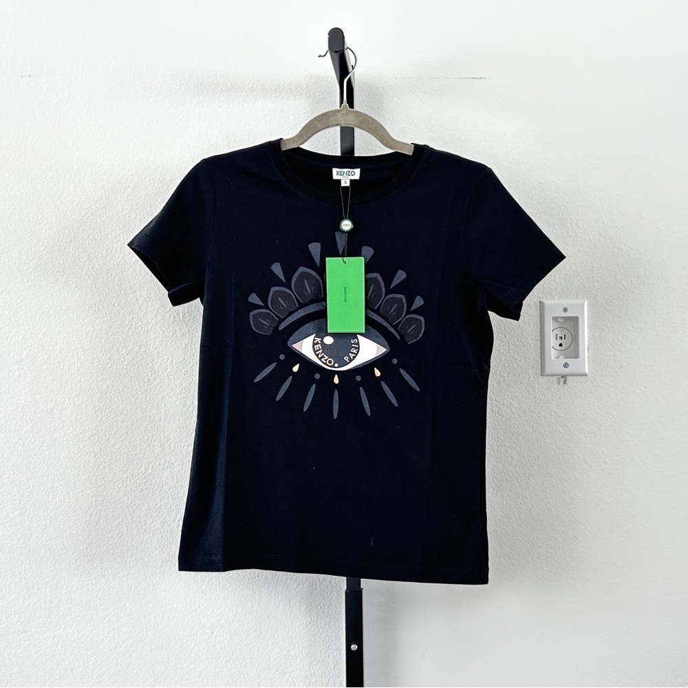Kenzo Women Eye T-Shirt in Black, Size S, New with Tag